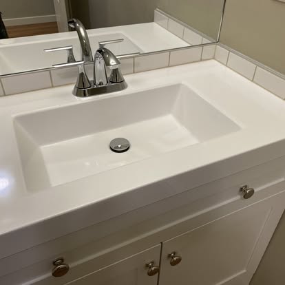 Bathroom Vanity Install by Aymont Drywall