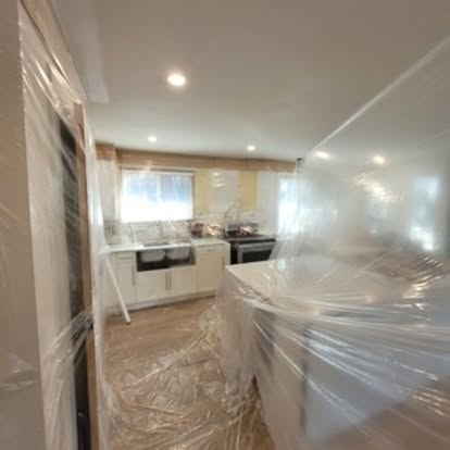 Kitchen Prep & Paint by Aymont Drywall