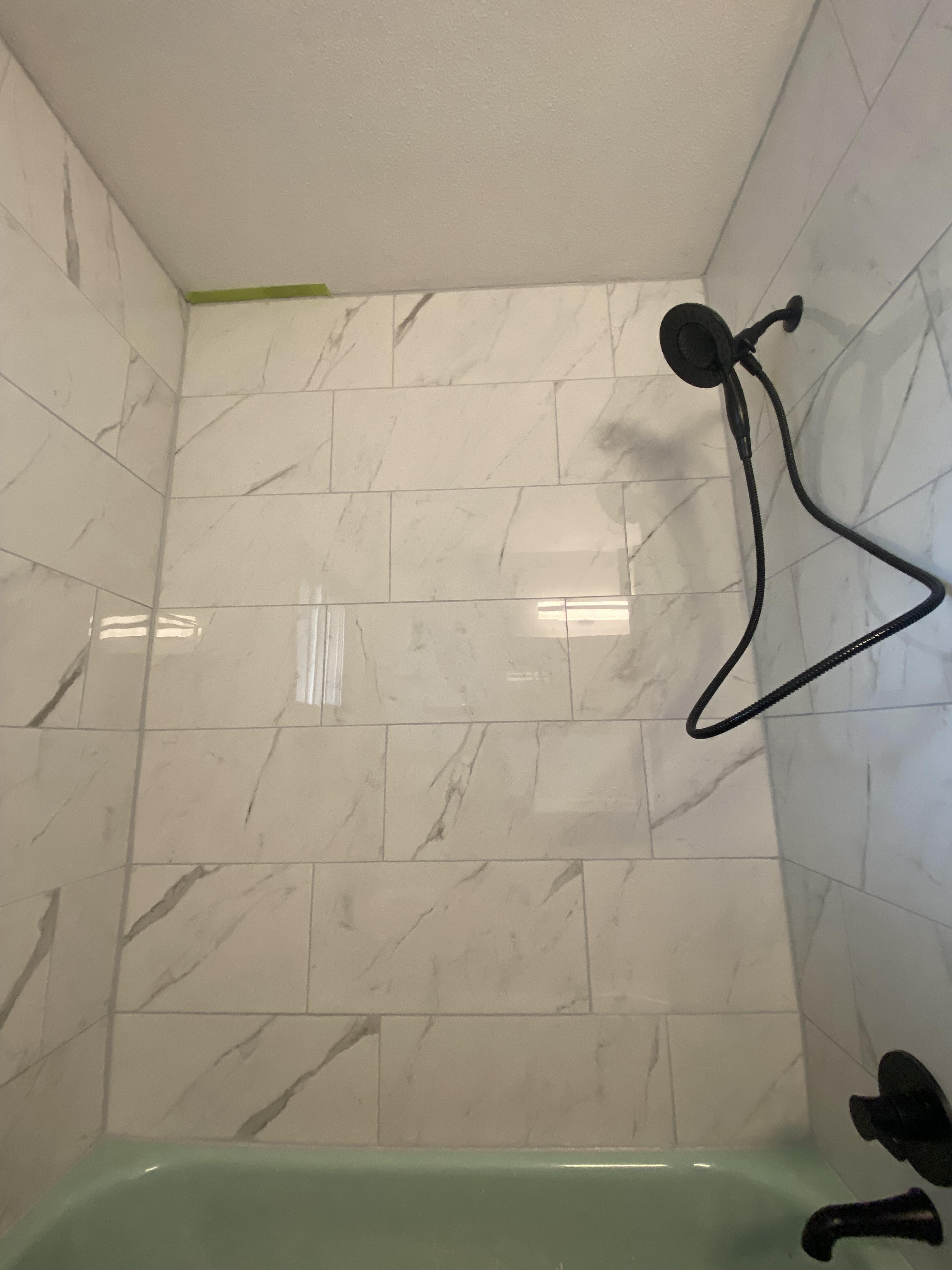 Marble Shower Surround by Aymont Drywall