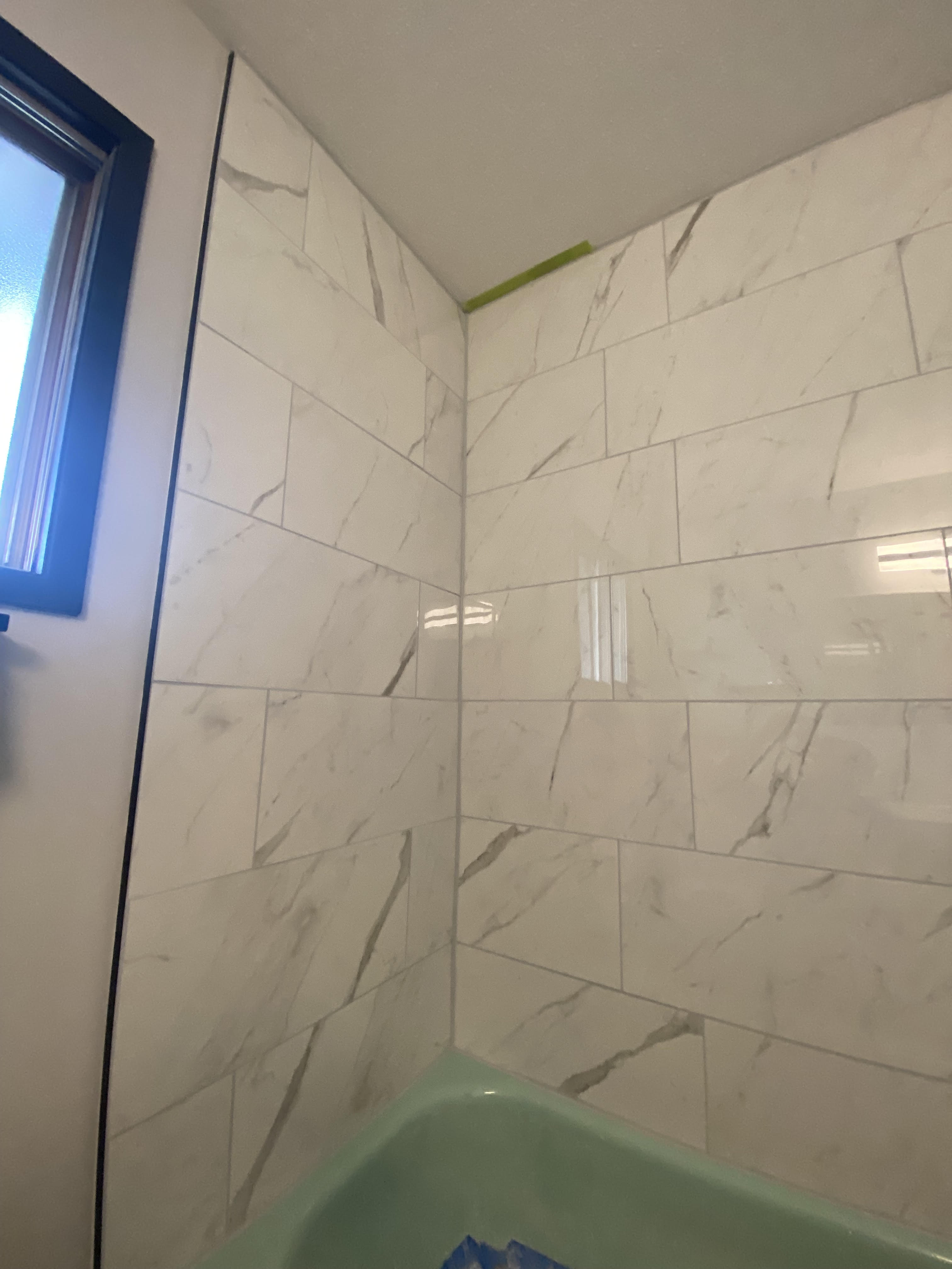 Shower Tile Detail by Aymont Drywall